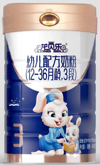 2018年(nián)4月(yuè)份龍貝樂(yuè)幼兒(ér)配方奶粉800克