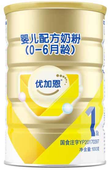 2019年(nián)01月(yuè)份優加恩嬰兒(ér)配方奶粉100克