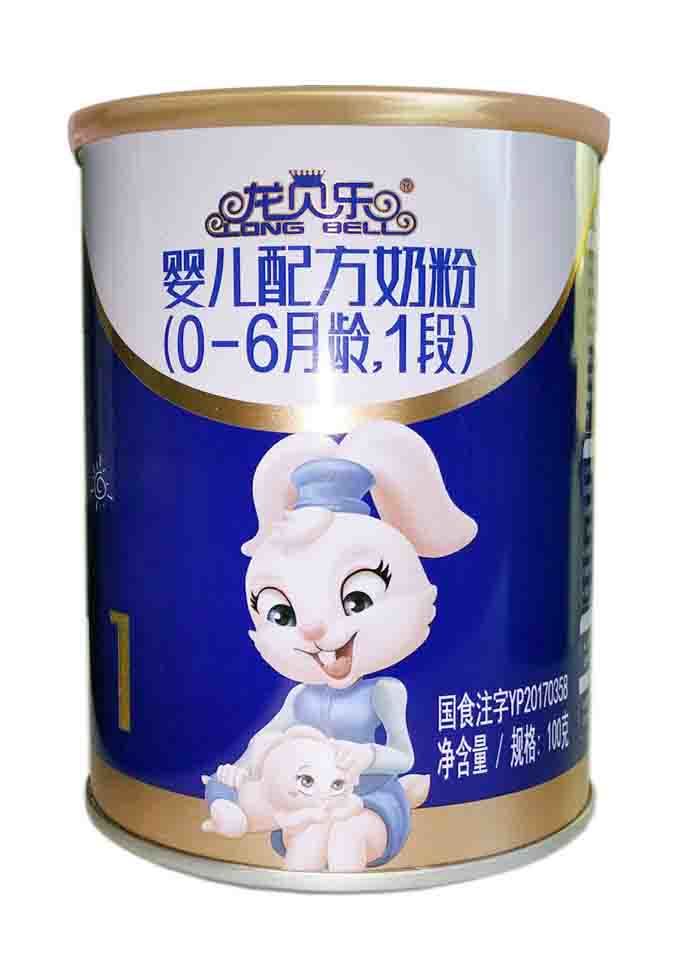 2021年(nián)1月(yuè)份龍貝樂(yuè)嬰兒(ér)配方奶粉100克